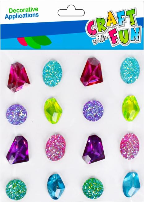 Ozdoba dekoracyjna samoprzylepne Kryształki Szlachetne CRAFT WITH FUN 501437