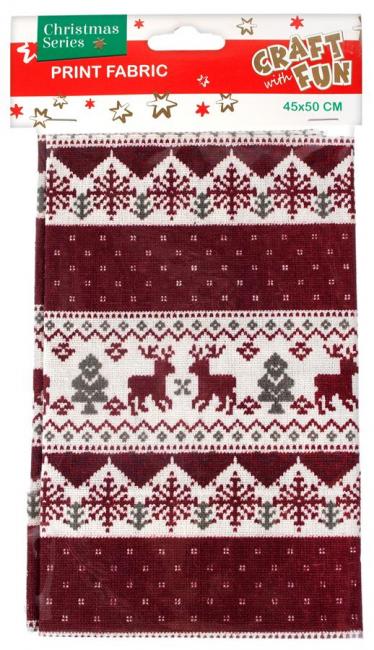  Ozdoba dekoracyjna tkanina Boże Narodzenie CRAFT WITH FUN 412795