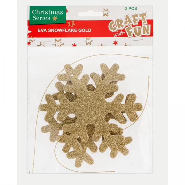 Ozdoba EVA zawieszka płatek śniegu Boże Narodzenie CRAFT WITH FUN 438798