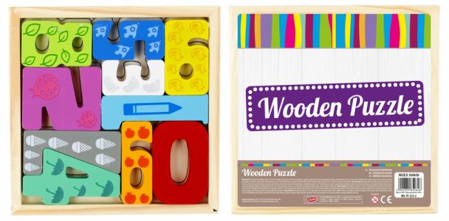 Układanka drewniana 10 elementów Cyferki MEGA CREATIVE 500639