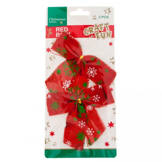 Ozdoba dekoracyjna Kokardy Boże Narodzenie CRAFT WITH FUN 438502