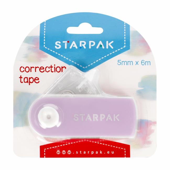 Korektor w taśmie 5mmx6mb pastel fiolet STARPAK 507203