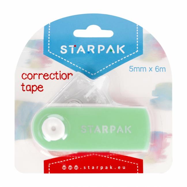 Korektor w taśmie 5mmx6mb pastel zielony STARPAK 507205