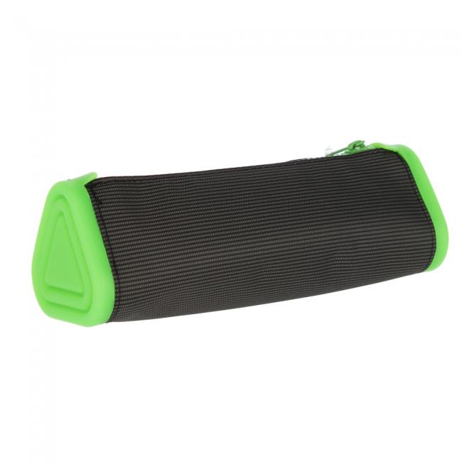 Piórnik trójkątny 1zamek silikon/materiał STARPAK 510992