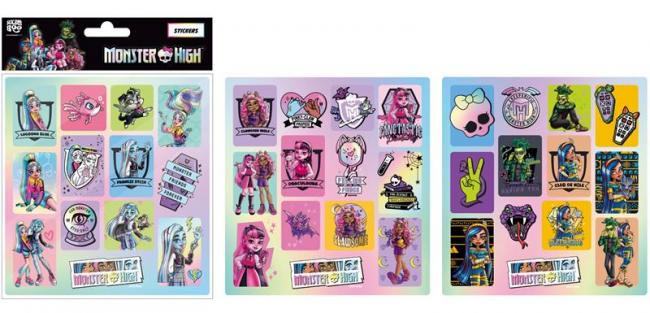 Naklejki kwadrat 21x16 cm Monster High  STICKERBOO 518523