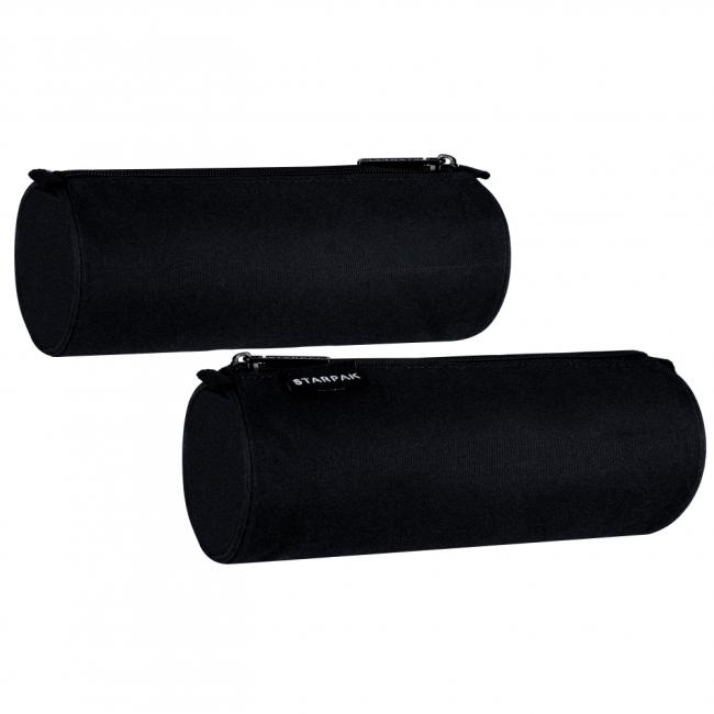 Piórnik tuba 1zamek black STARPAK 