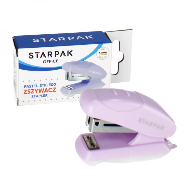 Zszywacz mini 20k 24/6 26/6  pastelowy fiolet  STARPAK 519780