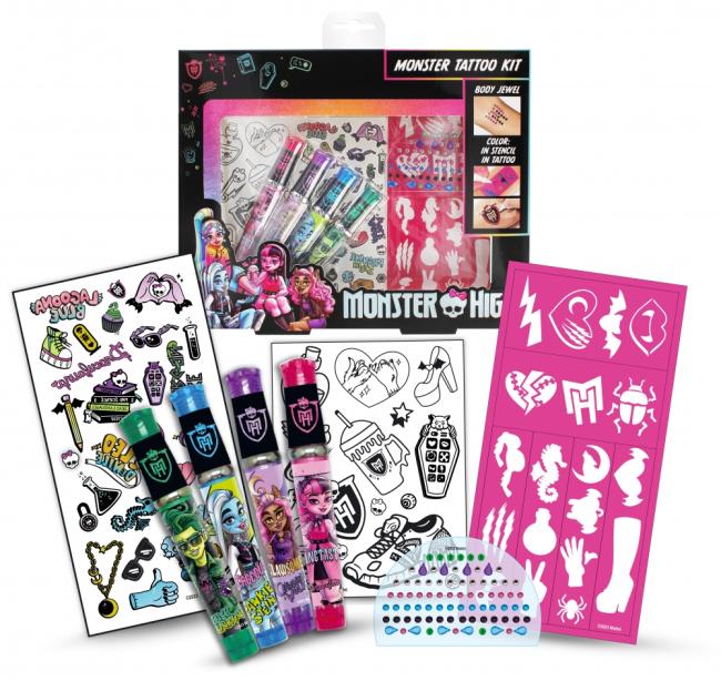 Monster High tatuaże, szablony i klejnoty