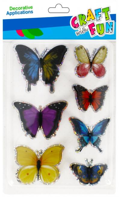 Naklejki 3D Motyl 7szt. CRAFT WITH FUN 521671