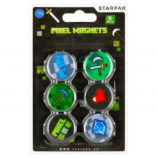 Magnesy Pixel 30mm op.6szt. STARPAK 528366