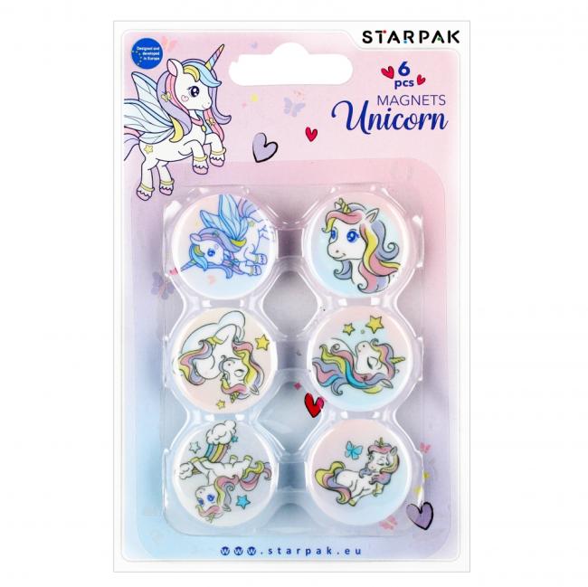 Magnesy Unicorn 30mm op.6szt. STARPAK 528367