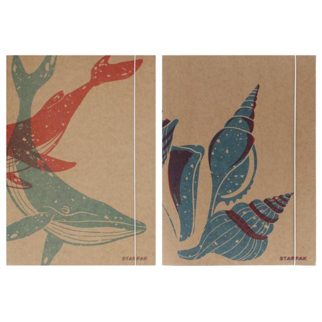 Teczka z gumką papierowa ECO Sea kolor STARPAK 531004