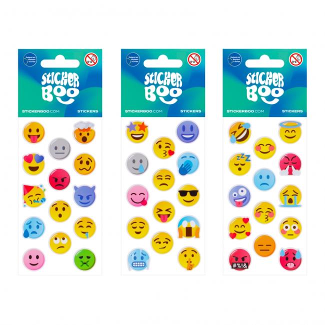 Naklejki 6x18 cm Emotikony STICKER BOO 534614