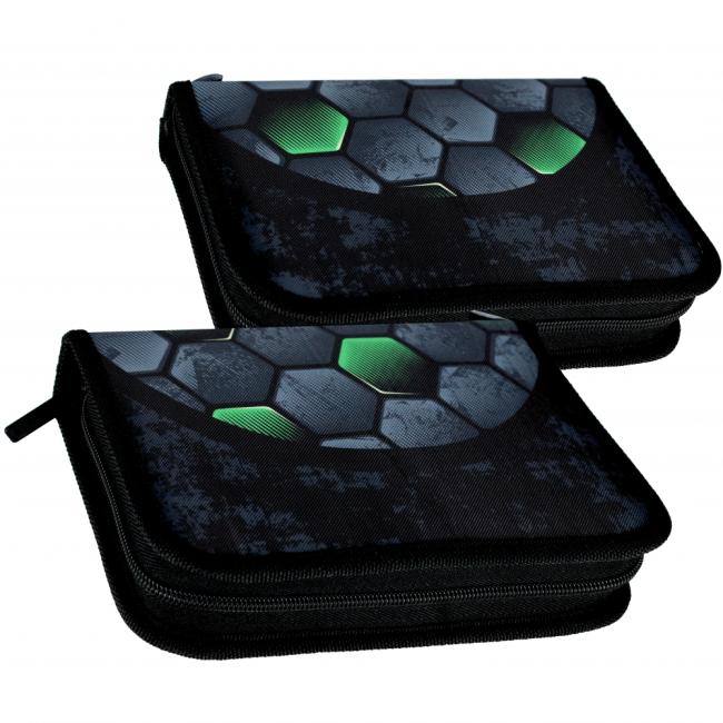 Piórnik 1zamek 2klapki z wyposażeniem Football z piłką STARPAK 527224