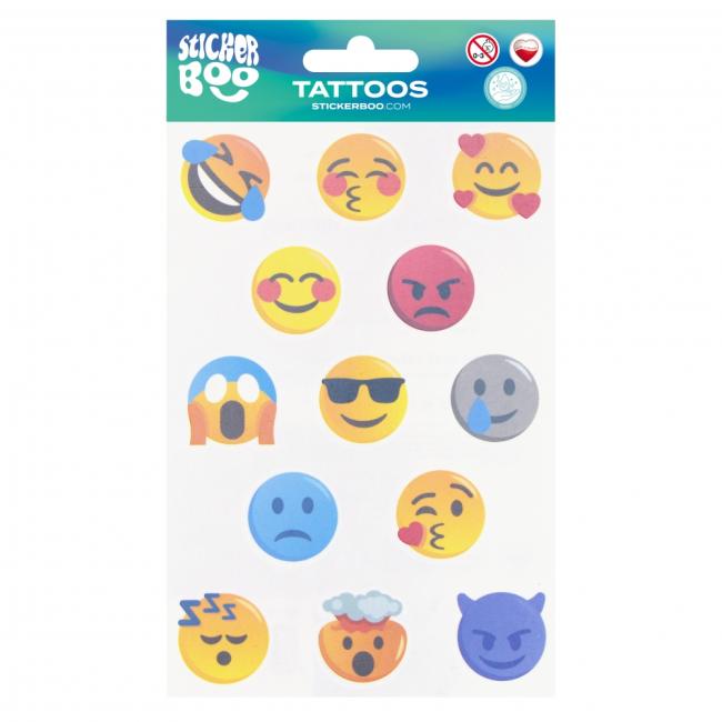 Tatuaż Emotikony 10x18 STICKER BOO 540455