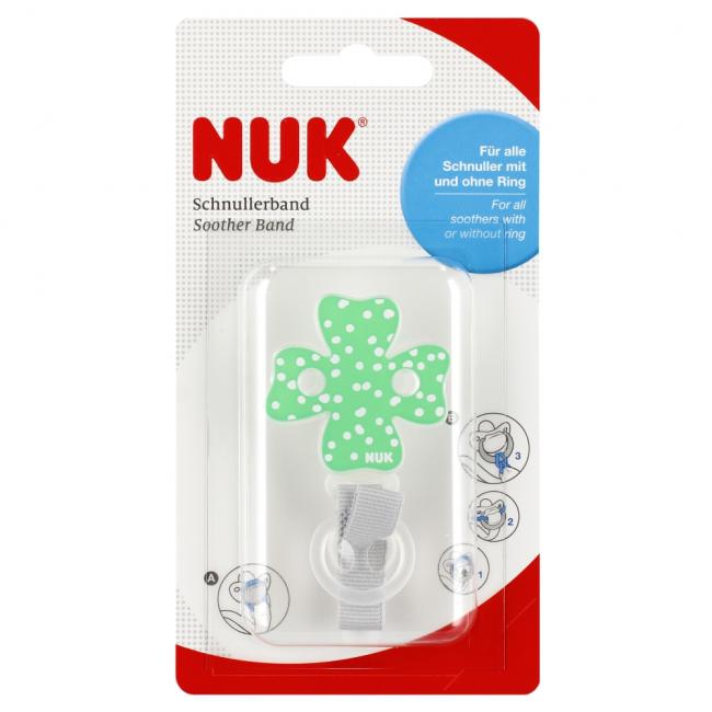 NUK Tasiemka do smoczka uspokajającego koniczynka zielona 10256511