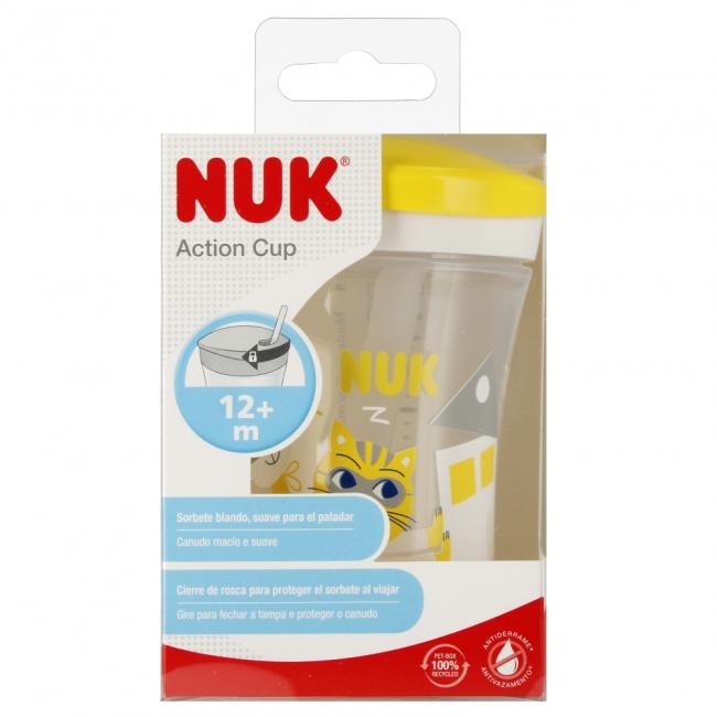 NUK Kubek 230 ml 12m  Action Cup żółty 10751136