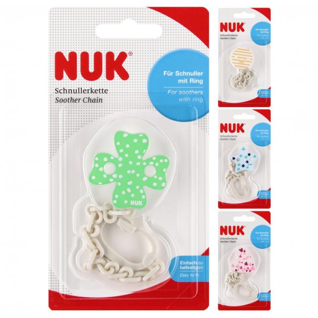 NUK Łańcuszek do smoczka uspokajającego mix 10256509