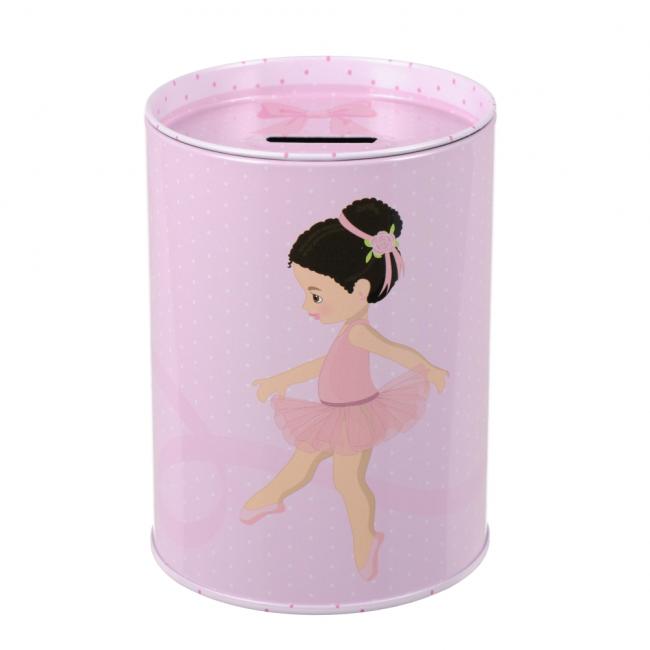 Skarbonka metalowa okrągła Balerina STARPAK 536709