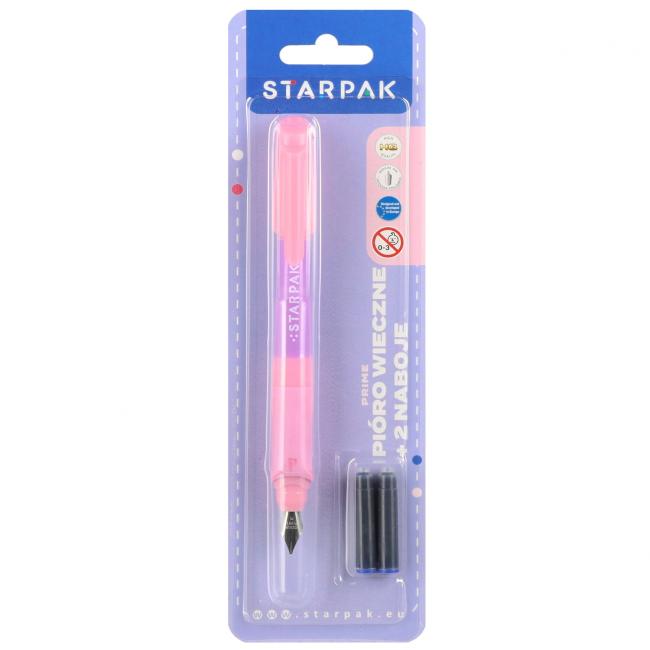 Pióro wieczne z 2nabojami  Prime róż/fiolet STARPAK 537024