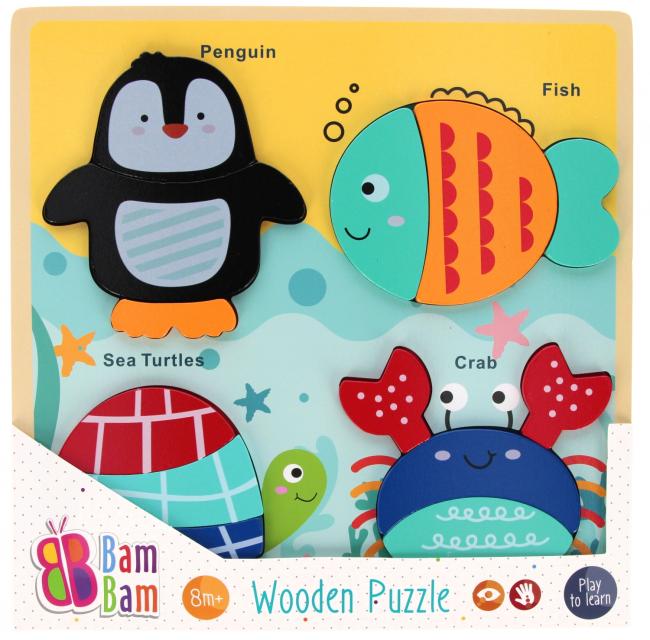 Układanka drewniana Ocean BAM BAM 541643