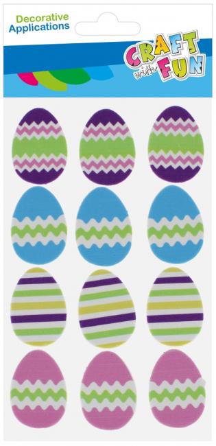 Ozdoba dekoracyjna samoprzylepna EVA Pisanki 12szt. Wielkanoc CRAFT WITH FUN 531816