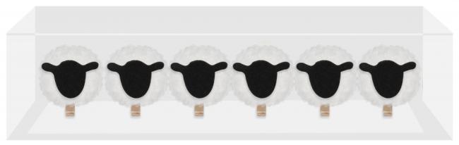 Drewniane spinacze Owieczka 2cm 6szt. Wielkanoc CRAFT WITH FUN 531879