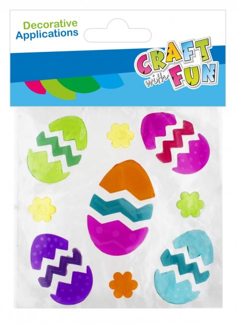 Ozdoba dekoracyjna  naklejki na szybę 9szt.Wielkanoc CRAFT WITH FUN 531857