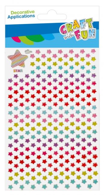 Ozdoba dekoracyjna naklejki Gwiazdki 261szt Boże Narodzenie CRAFT WITH FUN 532009