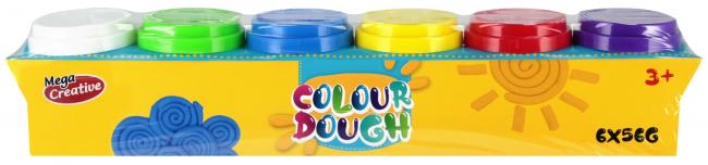 Masa plastyczna 6 kolorów Doh tuba MEGA CREATIVE 545751