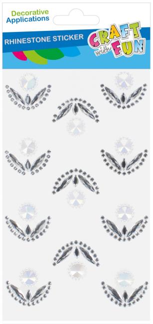 Ozdoby dekoracyjne samoprzylepne Kryształki Kwiat op,11szt. CRAFT WITH FUN 545769