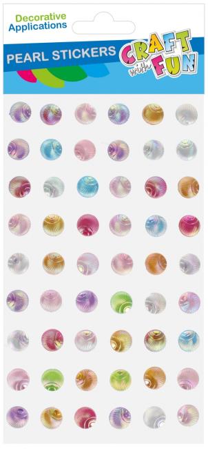 Ozdoby dekoracyjne samoprzylepne kryształki Muszle op.54szt. Mix kolor CRAFT WITH FUN 545785