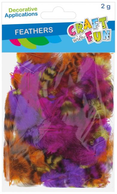 Ozdoba dekoracyjna Piórka  Cętki kolor 2g CRAFT WITH FUN 545788