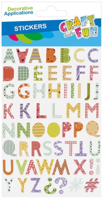 Ozdoba dekoracyjna naklejki Literki CRAFT WITH FUN 545793