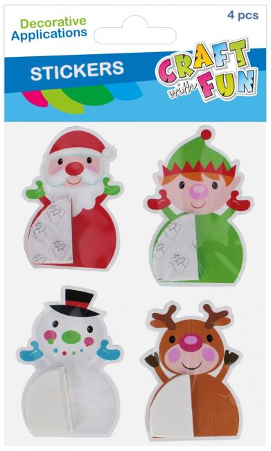 Naklejki harmonijkowe Święta mix op.4szt. Boże Narodzenie CRAFT WITH FUN 545833