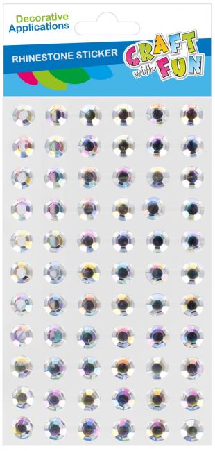 Ozdoba dekoracyjna samoprzylepna kryształki 10mm op.11szt. CRAFT WITH FUN 545871
